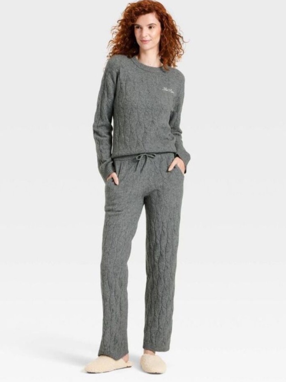 Universal Thread Cozy Alpine Knit Boucle Lounge Set Size L